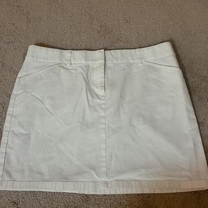 White Express cotton Mini skirt.Size 6